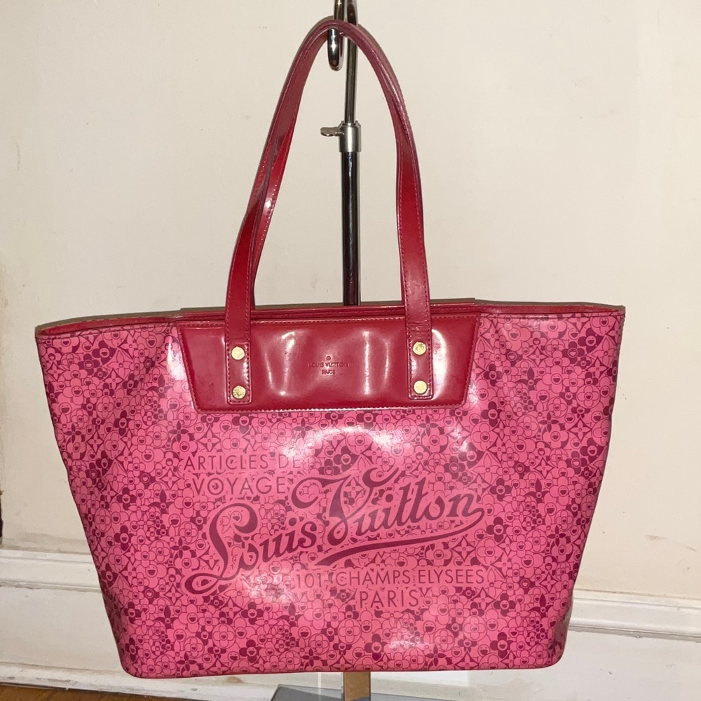 Louis Vuitton Pink Cosmo Blossom Tote Bag by Takashi Murakami Rare( EUC) - Picture 2 of 13